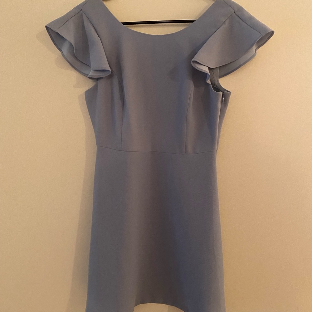 BCBG Ruffle Wedding Guest Dress